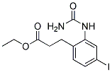 3-(4-IODO-2-UREIDO-PHENYL)-PROPIONIC ACID ETHYL ESTER Struktur