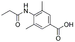 3,5-DIMETHYL-4-PROPIONYLAMINO-BENZOIC ACID Struktur