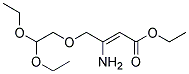 3-AMINO-4-(2,2-DIETHOXY-ETHOXY)-BUT-2-CNOIC ACID ETHYL ESTER Struktur