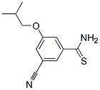 3-CYANO-5-ISOBUTOXY-THIOBENZAMIDE Struktur