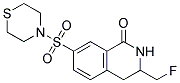 3-FLUOROMETHYL-7-(THIOMORPHOLINE-4-SULFONYL)-3,4-DIHYDRO-2H-ISOQUINOLIN-1-ONE Struktur