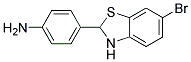 4-(6-BROMO-2,3-DIHYDRO-BENZOTHIAZOL-2-YL)-PHENYLAMINE Struktur