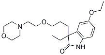 5'-ETHOXY-4-[2-(4-MORPHOLINO)ETHOXY]SPIRO[CYCLOHEXANE-1,3-INDOLINE]-2'-ONE Struktur