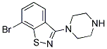 7-BROMO-3-PIPERAZIN-1-YL-BENZO[D]ISOTHIAZOLE Struktur