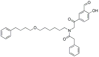 N-[2-(3-FORMYL-4-HYDROXY-PHENYL)-2-OXO-ETHYL]-2-PHENYL-N-[6-(4-PHENYL-BUTOXY)-HEXYL]-ACETAMIDE Struktur