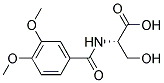 N-BENZOYL-3-HYDROXY-4,5-DIMETHOXYALANINE Struktur