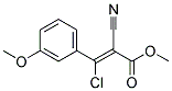 3-CHLORO-2-CYANO-3-(3-METHOXYPHENYL)-2-PROPENOIC ACIDETHYL ESTER Struktur