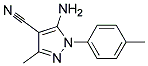 5-AMINO-3-METHYL-1-(4-METHYLPHENYL)-1H-PYRAZOLE-4-CARBONITRILE Struktur