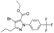 4-BROMO-3-PROPYL-1-[4-(TRIFLUOROMETHYL)PHENYL]-1H-PYRAZOLE-5-CARBOXYLIC ACID ETHYL ESTER Structure