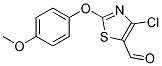 4-CHLORO-2-(4-METHOXYPHENOXY)-5-THIAZOLECARBOXALDEHYDE Struktur