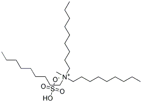 Trinonyl methyl ammonium sulfate Struktur