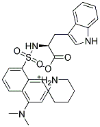 Dansyl-L-TryptophanPiperidinimSalt Struktur