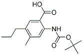 2-[(Tert-Butoxycarbonyl)Amino]-4-Methyl-5-PropylbenzoicAcid Struktur