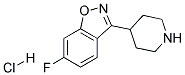 6-Fluoro-3-(4-Piperidinyl)-1,2-Benzisoxazol Hydrochloride Struktur