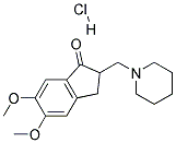 5,6-Dimethoxy-2-Piperidine-yl-Methyl-Indan-1-One Hcl Struktur