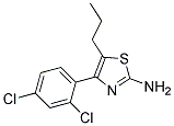 4-(2,4-Dichloro-phenyl)-5- propyl-thiazol-2-ylamin Struktur