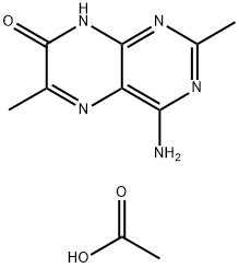 4-AMINO-2,6-DIMETHYL-7(8H)-PTERIDONE ACETIC ACID SALT Struktur