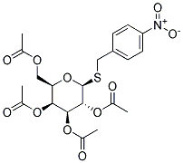 4-NITROBENZYL 2,3,4,6-TETRA-O-ACETYL-1-THIO-B-D-GALACTOPRYRANOSIDE Struktur