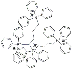 TETRAMETHYLENEBIS(TRIPHENYLPHOSPHONIUM BROMIDE), [1,4-BIS(TRIPHENYLPHOSPHONIO)BUTANE DIBROMIDE] Struktur