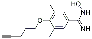 N-HYDROXY-3,5-DIMETHYL-4-(PENT-4-YNYLOXY)BENZAMIDINE Struktur