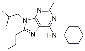 N-CYCLOHEXYL-9-ISOBUTYL-2-METHYL-8-PROPYL-9H-PURIN-6-AMINE Struktur