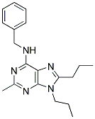 N-BENZYL-2-METHYL-8,9-DIPROPYL-9H-PURIN-6-AMINE Struktur