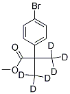 METHYL 2-(4-BROMOPHENYL)-2,2-DI-(METHYL-D3)ACETAT Struktur