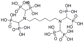 HEXAMETHYLENDIAMINTETRA(METHYLENPHOSPHONIC ACID) Struktur