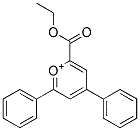 ETHYL 4,6-DIPHENYLPYRYLIUM-2-CARBOXYLATE Struktur