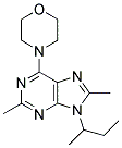 9-SEC-BUTYL-2,8-DIMETHYL-6-MORPHOLINO-9H-PURINE Struktur