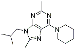 9-ISOBUTYL-2,8-DIMETHYL-6-(PIPERIDIN-1-YL)-9H-PURINE Struktur