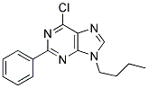 9-BUTYL-6-CHLORO-2-PHENYL-9H-PURINE Struktur