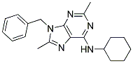 9-BENZYL-N-CYCLOHEXYL-2,8-DIMETHYL-9H-PURIN-6-AMINE Struktur