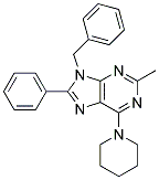 9-BENZYL-2-METHYL-8-PHENYL-6-(PIPERIDIN-1-YL)-9H-PURINE Struktur