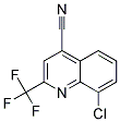 8-CHLORO-2-(TRIFLUOROMETHYL)QUINOLINE-4-CARBONITRILE Struktur