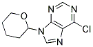 6-CHLORO-9-(TETRAHYDRO-2H-PYRAN-2-YL)PURINE Struktur