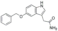 5-BENZYLOXY-3-INDOLEACETAMIDE Struktur