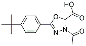 5-(4-TERT-BUTYLPHENYL)-3-ACETYL-2,3-DIHYDRO-1,3,4-OXADIAZOLE-2-CARBOXYLIC ACID Struktur