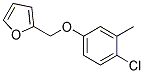 5-(4-CHLORO-3-METHYLPHENOXYMETHYL)-FURAN- Struktur