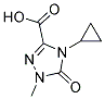 4-CYCLOPROPYL-1-METHYL-5-OXO-1,5-DIHYDRO-4H-1,2,4-TRIAZOL-3-CARBOXYLIC ACID Struktur