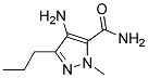 4-AMINO-1-METHYL-3-PROPYL-5-PYRAZOLCARBOXAMID Struktur