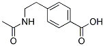 4-[2-(N-ACETYLAMINO)ETHYL]BENZOIC ACID Struktur