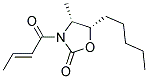 (N-CROTONYL)-(4R,5S)-4-METHYL-5-PHENTYL-2-OXAZOLIDINONE Struktur