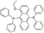 9,10-bis(diphenylphosphino)ethoxylanthracene Struktur