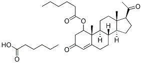 HYDROXYPROGESTERONE CAPROATE (HEXANOATE) Struktur