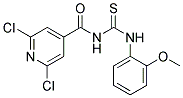 N-(2,6-DICHLOROISONICOTINOYL)-N'-(2-METHOXYPHENYL)THIOUREA, TECH Struktur