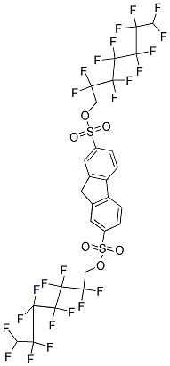 DI(2,2,3,3,4,4,5,5,6,6,7,7-DODECAFLUOROHEPTYL) 9H-FLUORENE-2,7-DISULFONATE, TECH Struktur