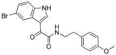 N1-(4-METHOXYPHENETHYL)-2-(5-BROMO-1H-INDOL-3-YL)-2-OXOACETAMIDE, TECH Struktur