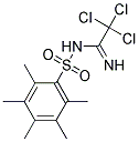 N1-(2,2,2-TRICHLOROETHANIMIDOYL)-2,3,4,5,6-PENTAMETHYLBENZENE-1-SULFONAMIDE, TECH Struktur