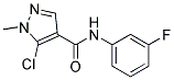 5-CHLORO-N-(3-FLUOROPHENYL)-1-METHYL-1H-PYRAZOLE-4-CARBOXAMIDE, TECH Struktur